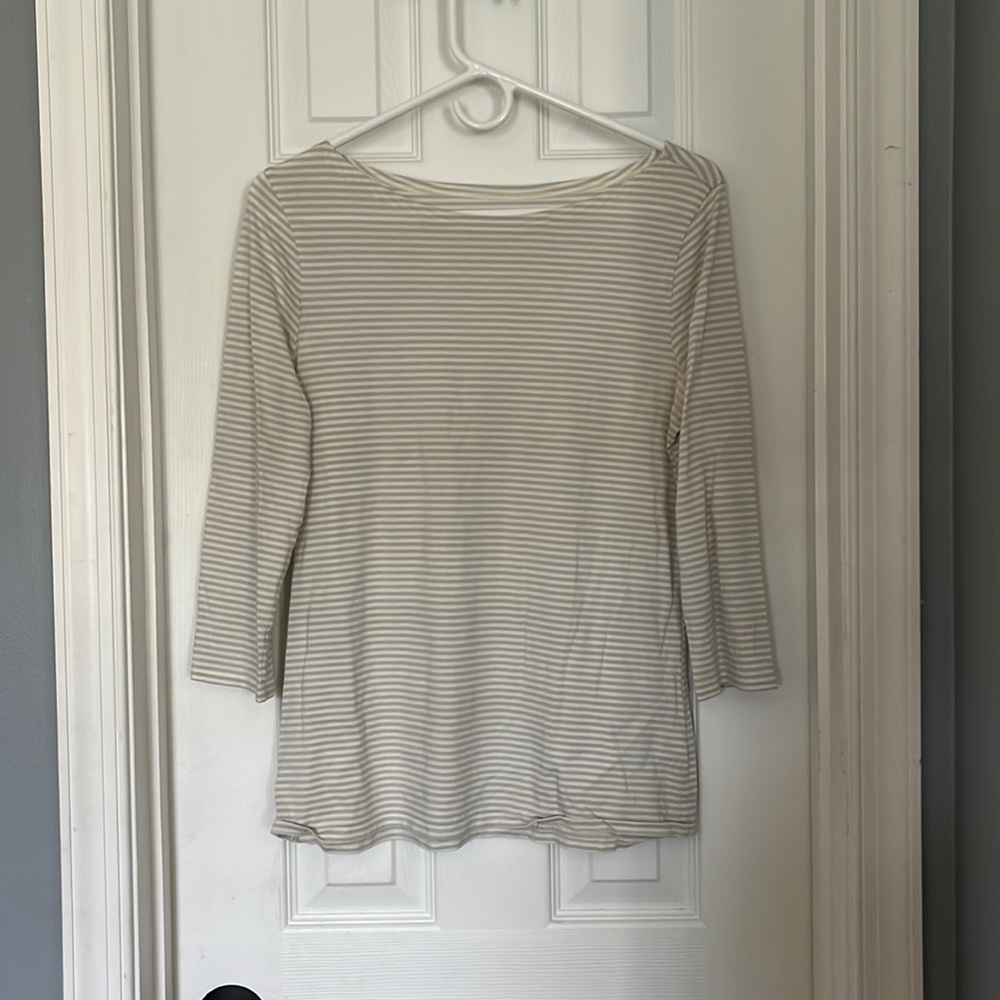 Garnet Hill Long Sleeve Striped Tshirt